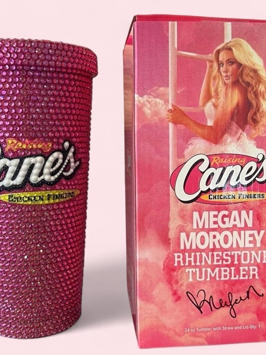 Megan Moroney Other - Megan Moroney Raising Canes Rhinestone Tumbler - Pink